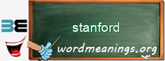 WordMeaning blackboard for stanford